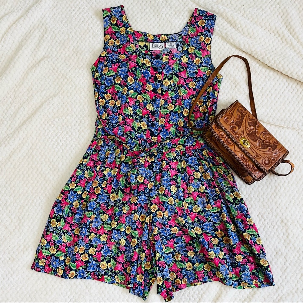 Vintage Erika Floral Romper